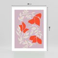 Plakat bez ramy 40x50 - Kwiatowa Kreatywność - nowoczesny plakat, roślinne motywy
