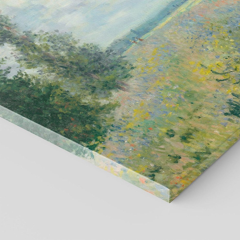 Obraz na płótnie 30x30 - Pola makowe w okolicach Argenteuil (1875), Claude Monet - Reprodukcja - reprodukcja, obraz na płótnie