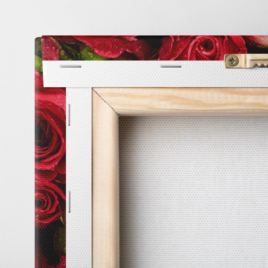 Obraz na płótnie 140x70 - Piękno róż: delikatność natury - róże, kwiaty