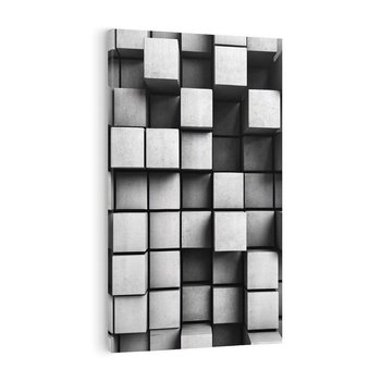 Obraz na płótnie 80x120 - Abstrakcyjne 3D kwadraty - 3D, abstrakcja