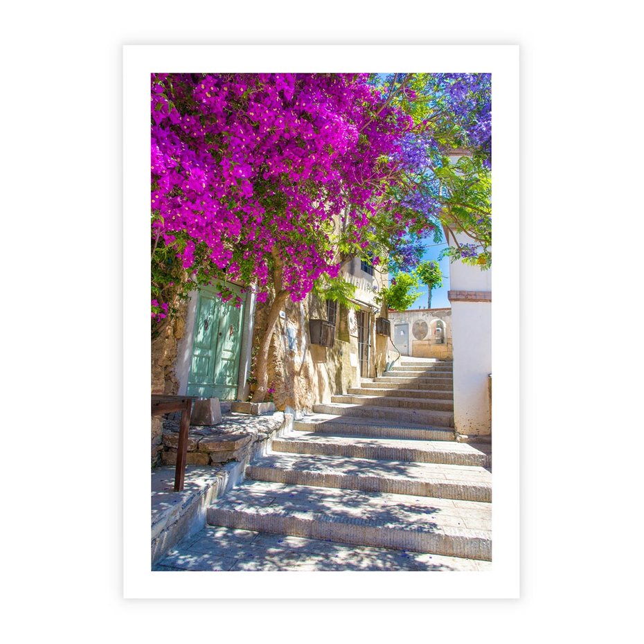 Plakat bez ramy 21x30 - Urok Zaklętej Przestrzeni - uliczka, perspektywa