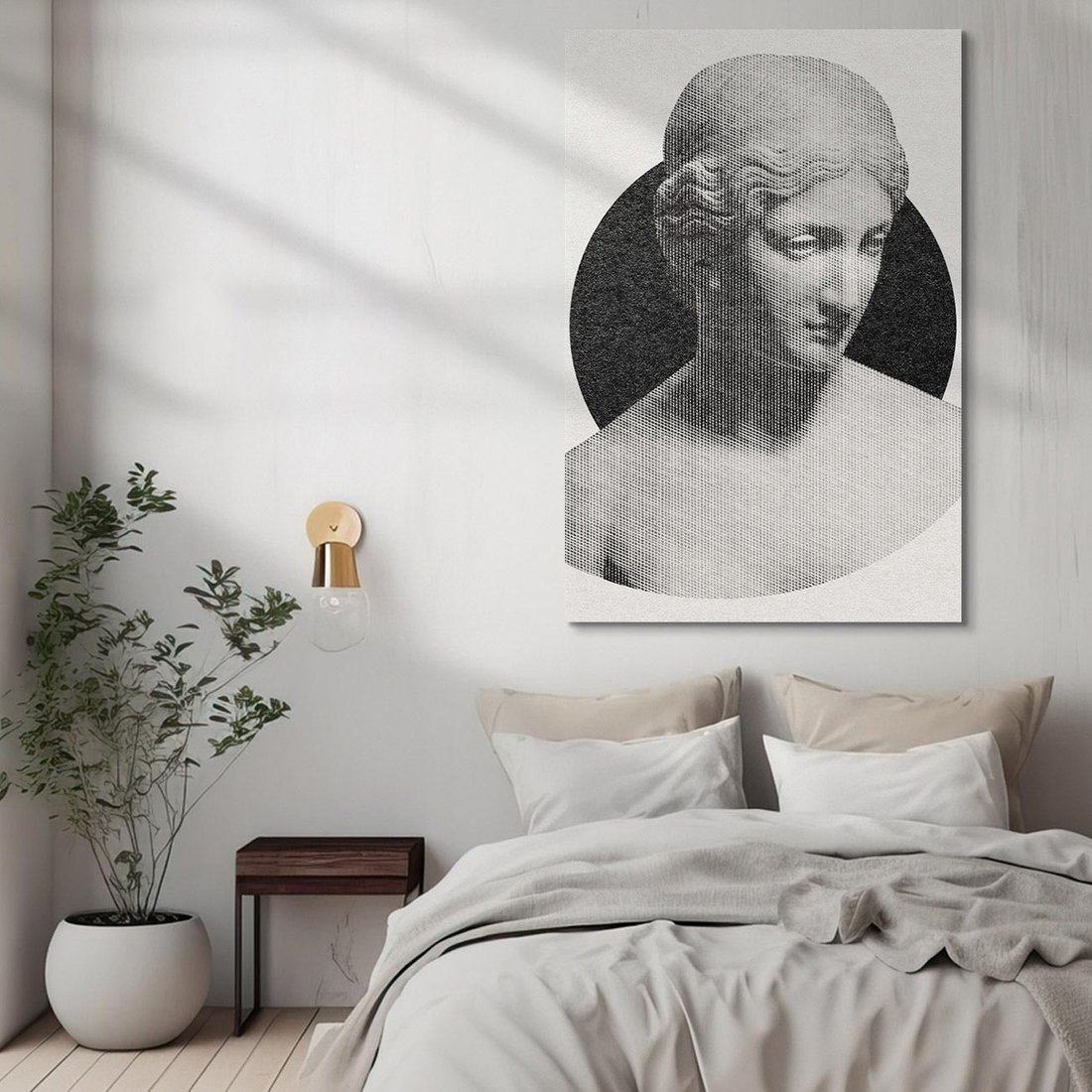 Obraz na płótnie 70x100 - Sztuka Zeszłych Czasów - antyczna rzeźba kobiety, posąg