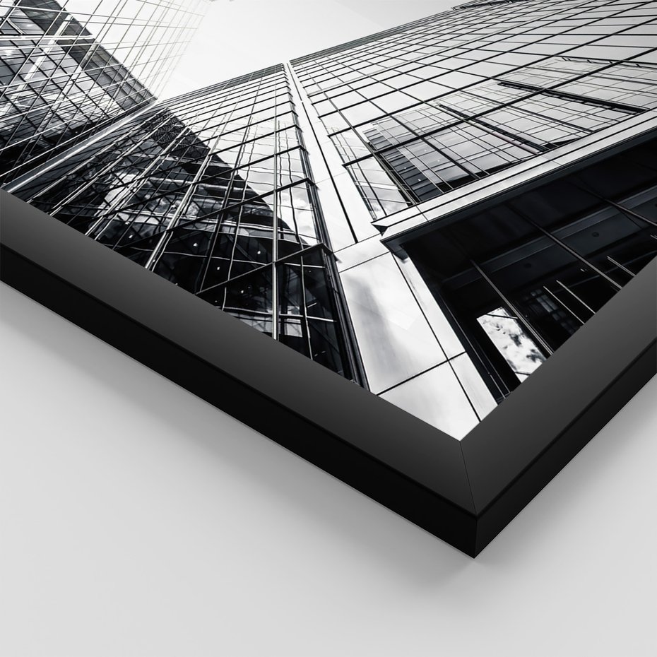 Zestaw obrazy w ramie 30x40 galeria - Nowoczesny, minimalizm, cytat, typografia - rama czarna