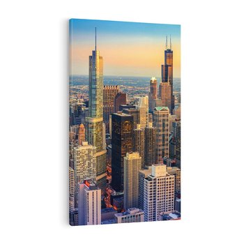 Obraz na płótnie 80x120 - Wieżowce Nowego Jorku - Manhattan, wieżowce