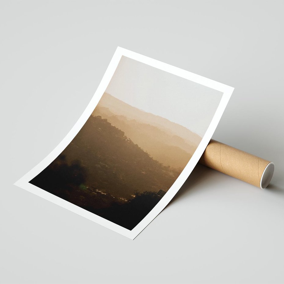 Plakat bez ramy 40x50 - Odejście Słońca - pejzaż, zachód