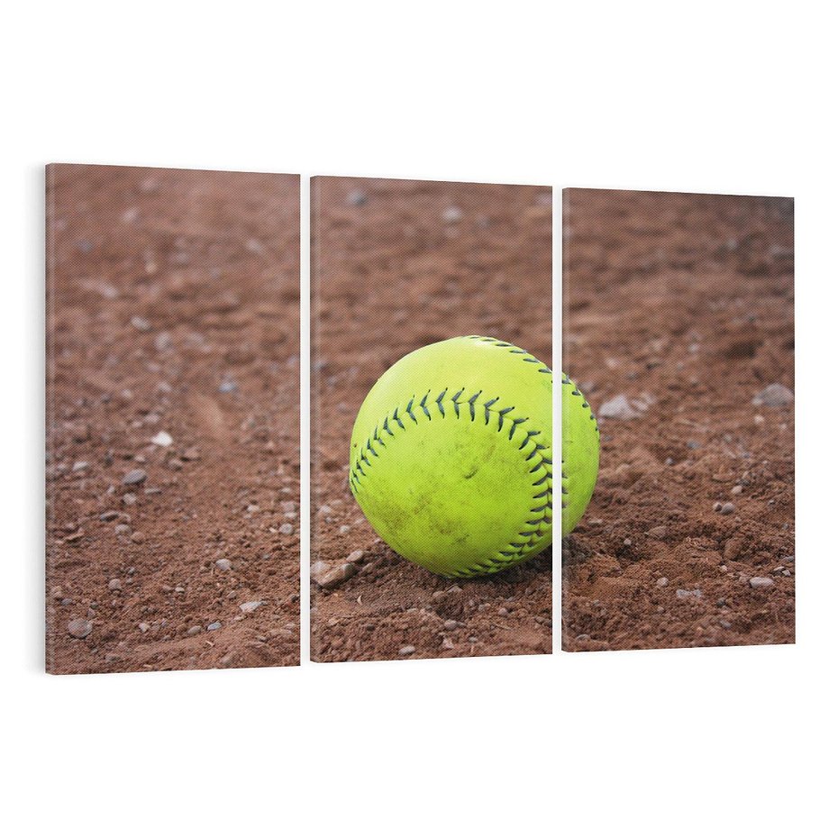 Obraz na płótnie 120x80 - Baseballowa Fuzja Sportu - baseball, piłka