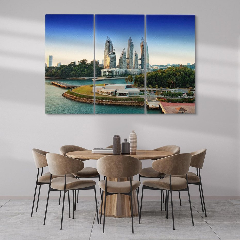 Obraz na płótnie 120x80 - Azja miasto architektonicznej ekstrawagancji - Azja, miasto