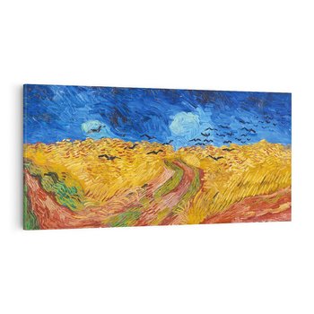 Obraz na płótnie 120x60 - "Wheatfield with Crows" (1890) Vincent van Gogh - Reprodukcja - reprodukcja, obraz na płótnie