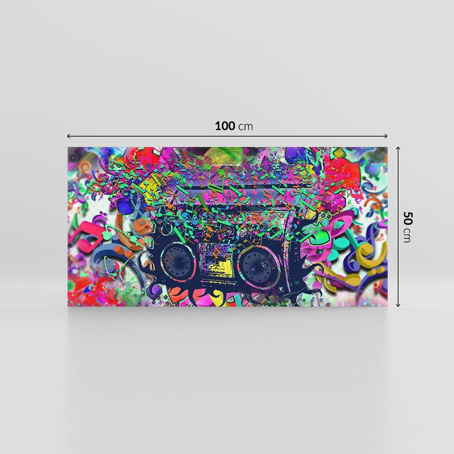 Obraz na płótnie 100x50 - Harmonia Muzyki - grafika, muzyka