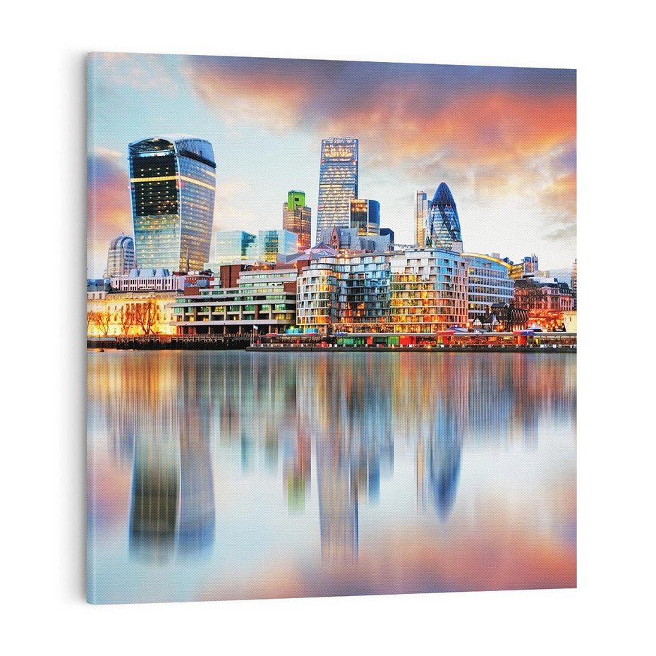 Obraz na płótnie 70x70 - Magiczne Miasto - Londyn, UK