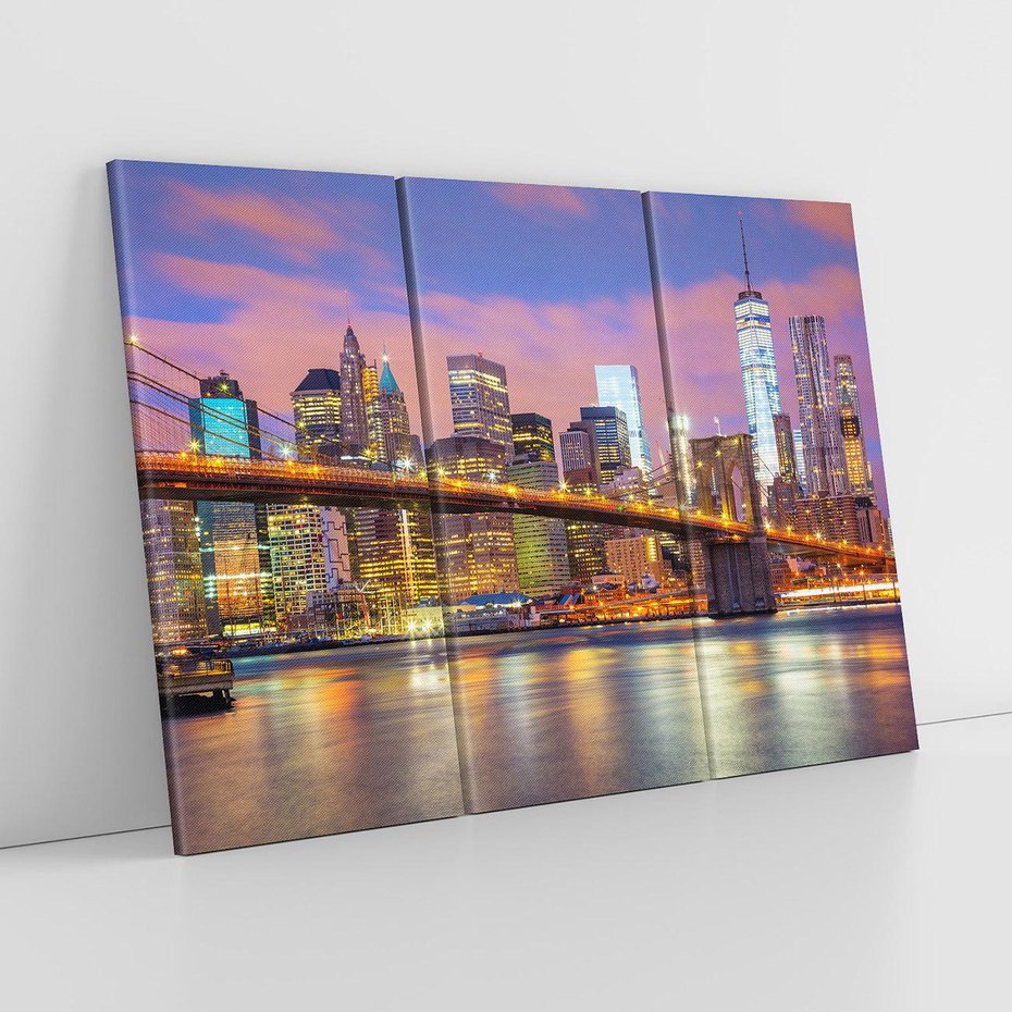 Obraz na płótnie 120x80 - ikona Nowego Jorku - most, Nowy Jork