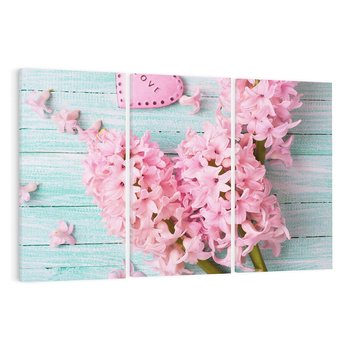 Obraz na płótnie 120x80 - Hiacynty w Kwiatowej Kompozycji - hiacynty, kwiaty