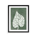 Plakat w ramie 30x40 - Migotliwe Wnętrze Zieleni - zielony plakat, roślinne motywy - rama czarna