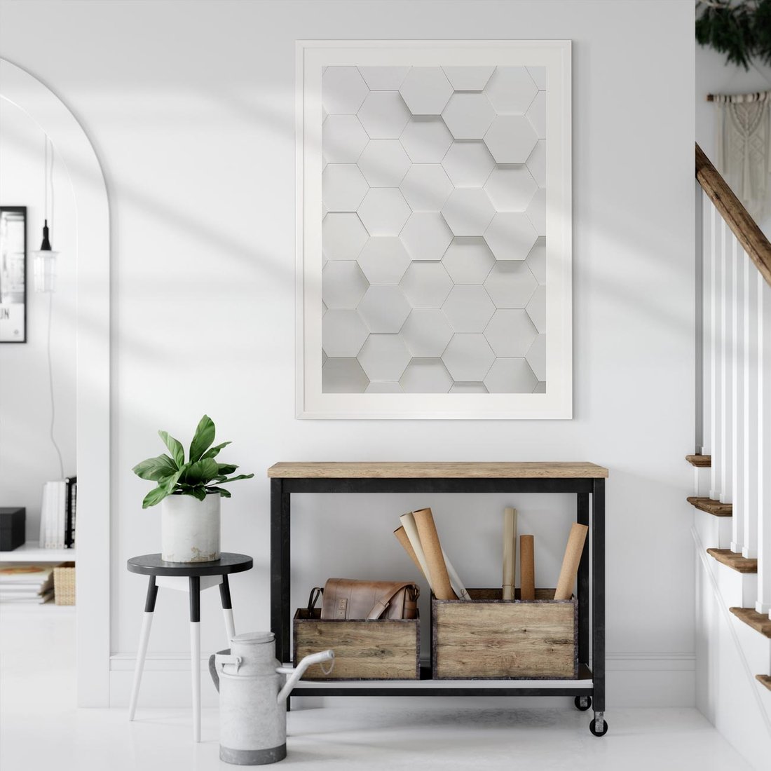 Plakat bez ramy 40x50 - Intrygujący Wymiar - geometria, 3D