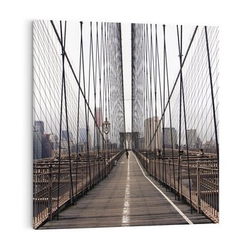 Obraz na płótnie 60x60 - Nowoczesna Linia - most, nowoczesna
