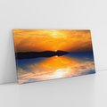 Obraz na płótnie 120x60 - Zachód słońca nad oceanem - zachód słońca,