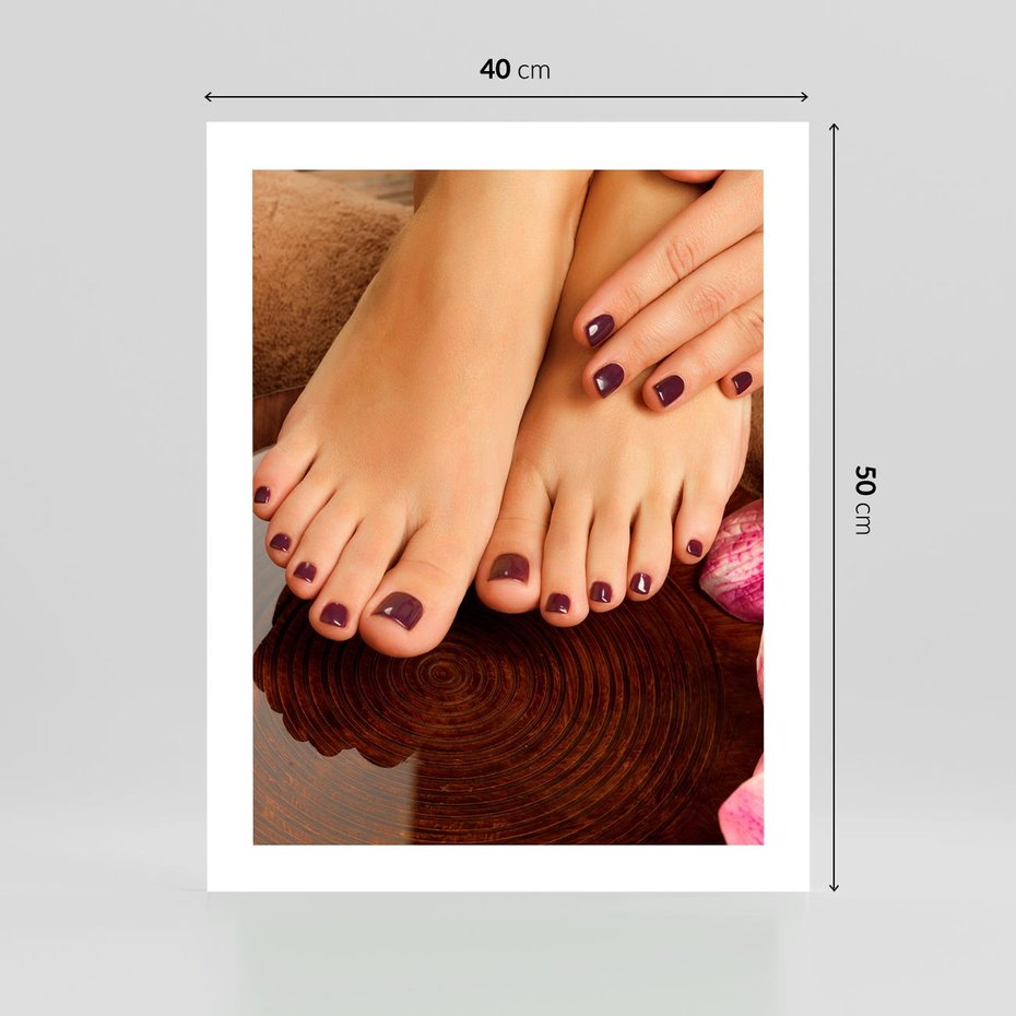 Plakat bez ramy 40x50 - Manicure i Pedicure - manicure, pedicure