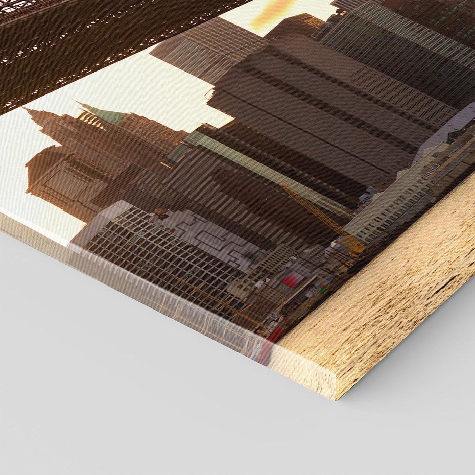 Obraz na płótnie 100x70 - ikoniczna panorama Nowego Jorku - most, Nowy Jork