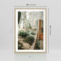 Plakat w ramie 50x70 - Sukulenty w Szklarni - sukulenty, w szklarni - rama drewno