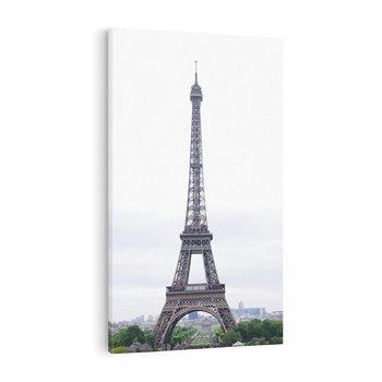 Obraz na płótnie 80x120 - Eiffla w mglistym świetle - Eiffla, Paryż