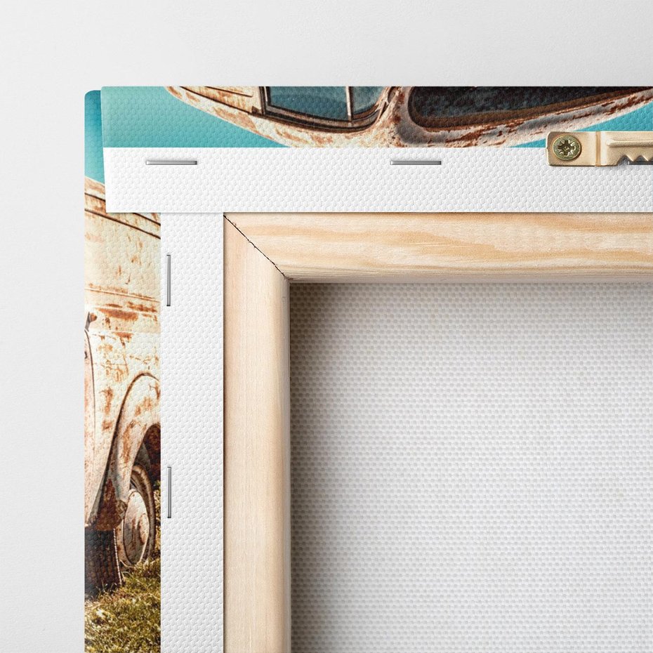 Obraz na płótnie 70x50 - Retro Samochód - retro, samochód