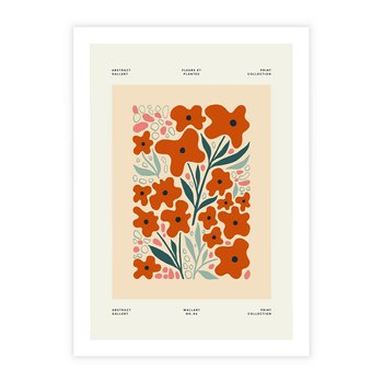 Plakat bez ramy 21x30 - Refleksje Kolorowych Tajemnic - kwiaty, kompozycja