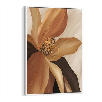 Obraz w ramie 80x120 - Wyraz Luksusu - sztuka, nowoczesna - rama biała