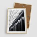 Plakat w ramie 50x70 - Architektura Stopniowa - architektura, budynki - rama drewno