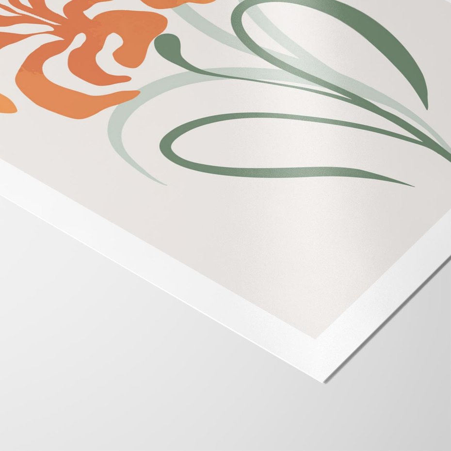 Plakat bez ramy 40x50 - Kwiatowe Harmonie - kwiat, sztuka nowoczesna