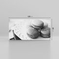 Obraz na płótnie 120x60 - Makaroniki w Szarości - czarno biała fotografia, plakat