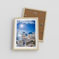 Plakat w ramie 30x40 - Uroki Santorini we Włoszech - Santorini, Włochy - rama drewno