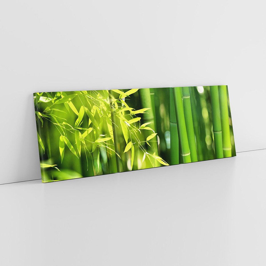 Obraz na płótnie 120x40 - Spokój bambusowego lasu SPA - bambus, drzewa