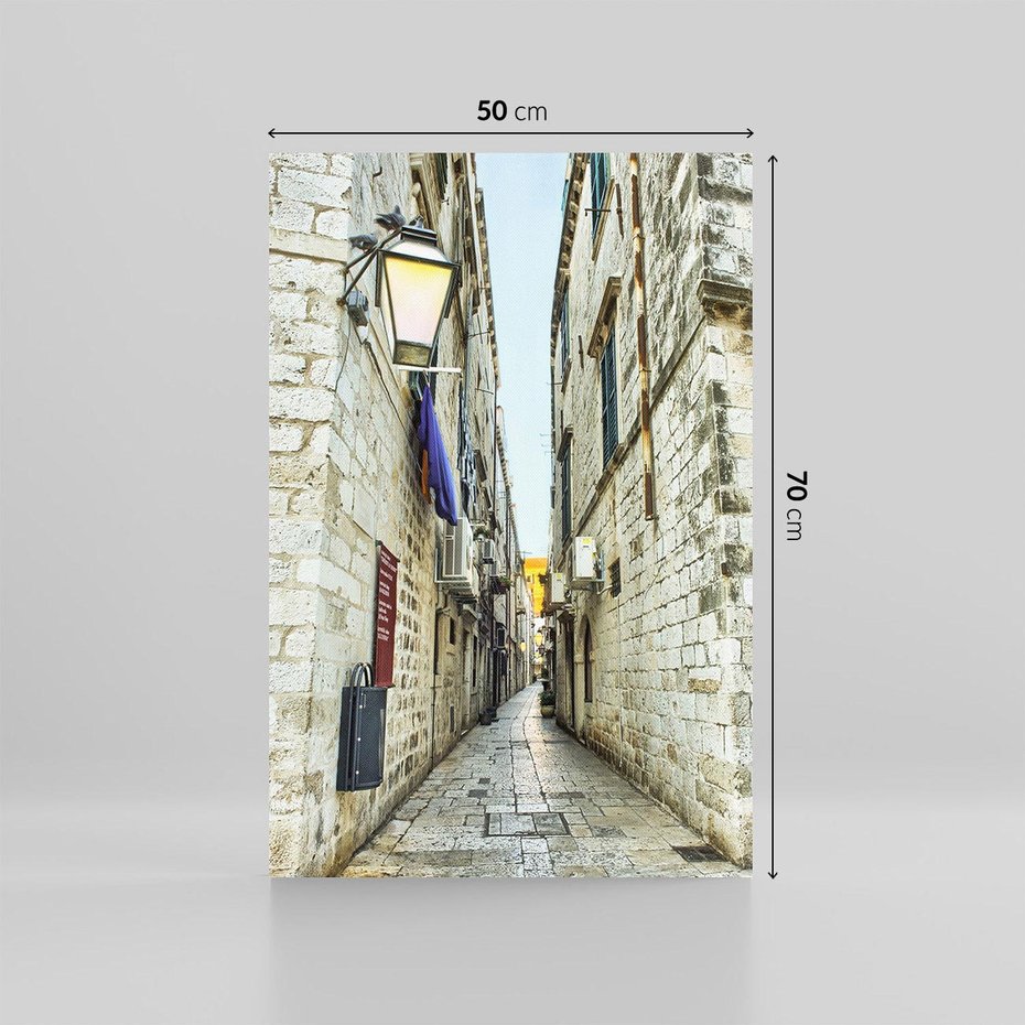Obraz na płótnie 50x70 - Urok Włoskiej Uliczki - włoska, uliczka