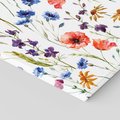 Obraz na płótnie 50x50 - Kwiatowe radości na łące - kwiaty, łączka
