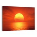 Obraz na płótnie 70x50 - Słońce nad morzem - słońce, morze