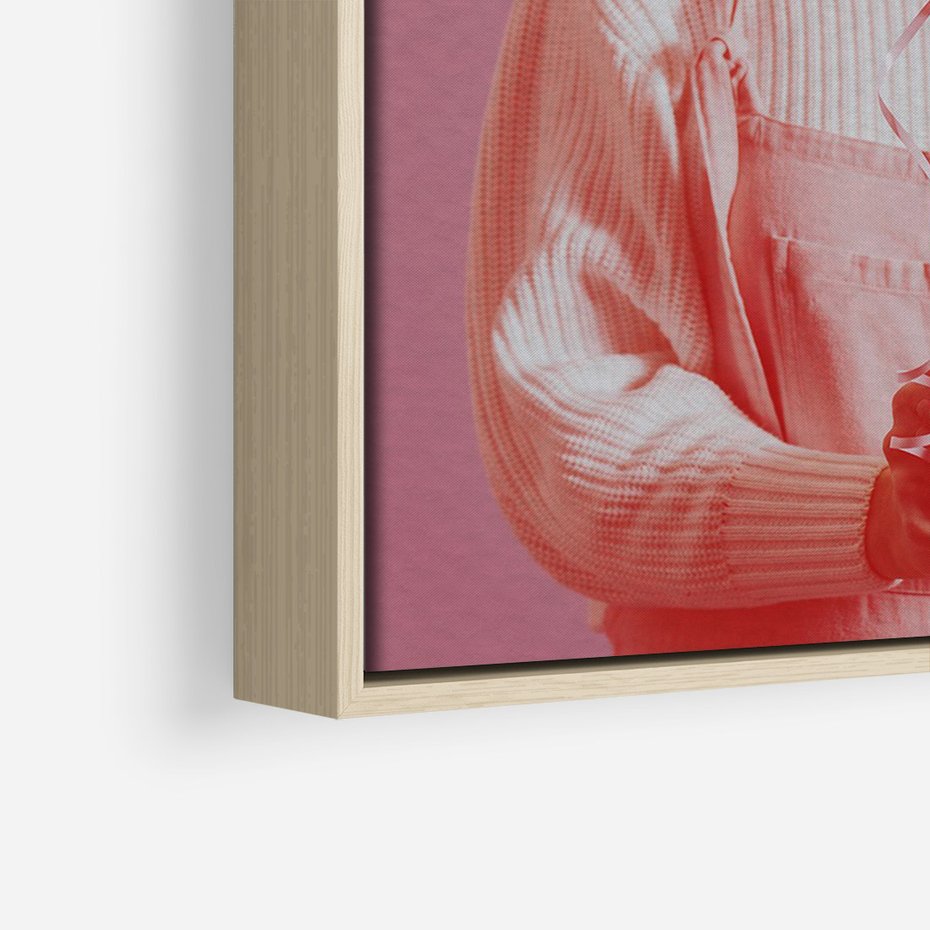 Obraz w ramie 50x70 - Kolaż Wyobraźni - kolaż zdjęć, styl retro - rama drewno