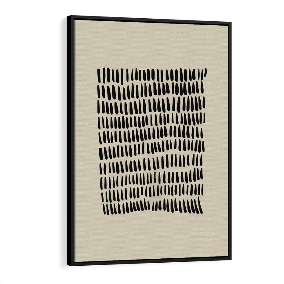 Obraz w ramie 50x70 - Echa Zapomnianych Wymiarów - nowoczesna sztuka, plakat - rama czarna
