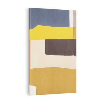 Obraz na płótnie 50x70 - Pasy Abstrakcji - kolorowe pasy, plamy koloru