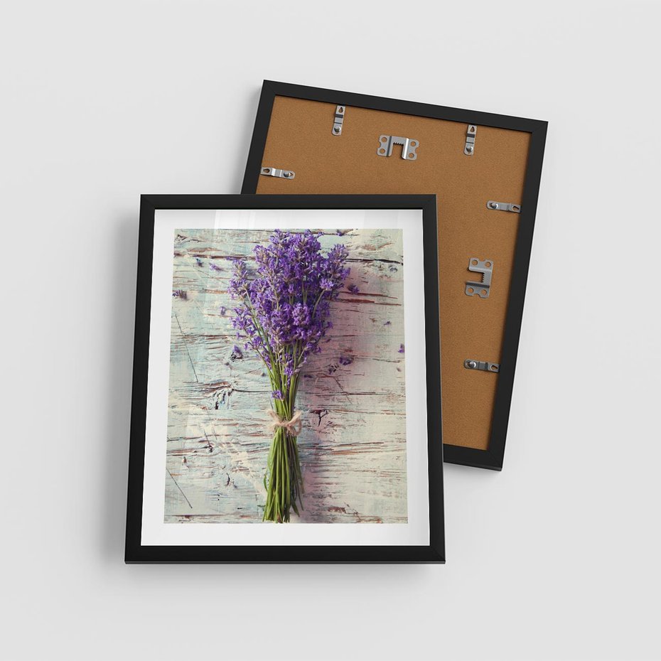 Plakat w ramie 40x50 - Kwiatowy bukiet pełen piękna - bukiet, kwiaty - rama czarna
