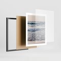 Plakat w ramie 40x50 - Malowniczy Nadmorski Krajobraz - morze, fale - rama czarna