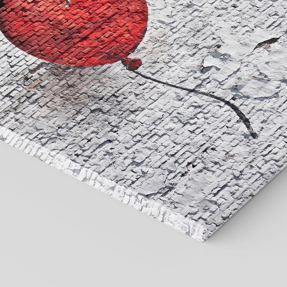 Obraz na płótnie 80x120 - Mur Balonów - mur, balon