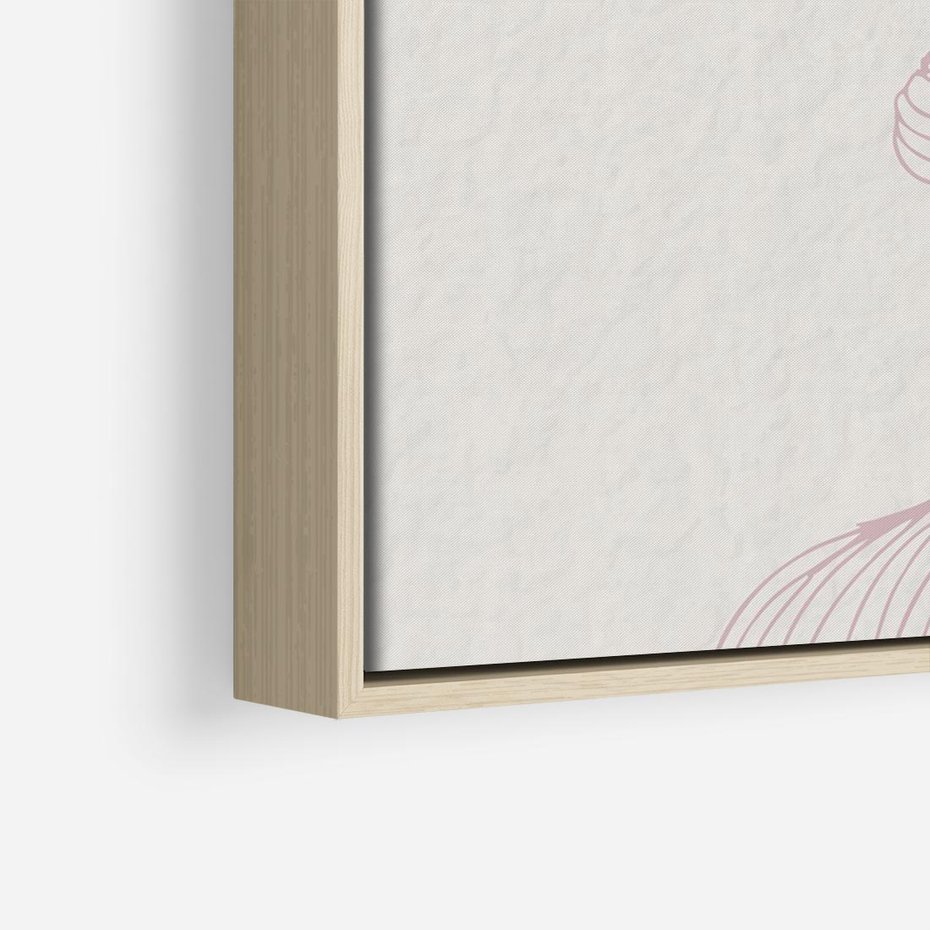 Obraz w ramie 70x50 - Szept marzeń i tajemnic - abstrakcyjne, roślinne ornamenty - rama drewno