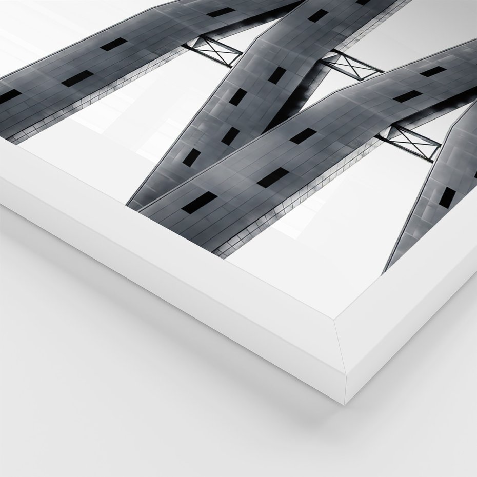 Zestaw obrazy w ramie 30x40 galeria - Nowoczesne, architektura, city - rama biała