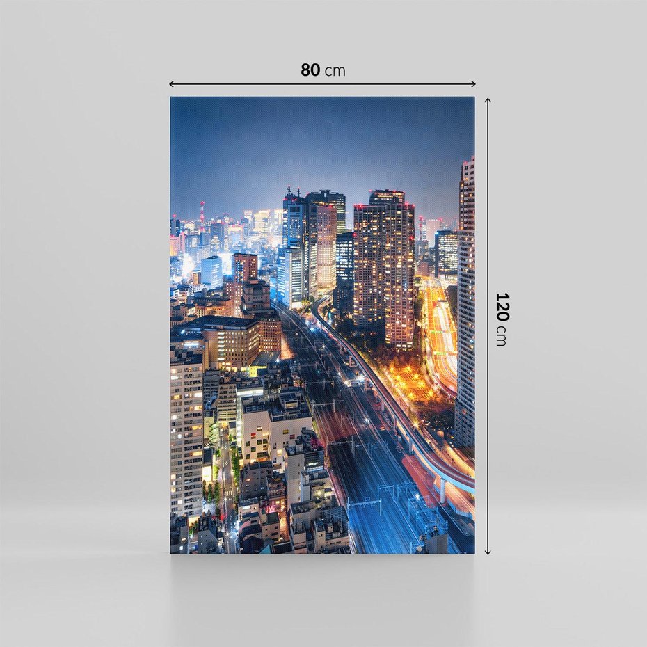 Obraz na płótnie 80x120 - Błyskawica w Azji - Tokio, Japonia