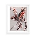 Plakat w ramie 50x70 - Graficzna Elegancja - nowoczesna sztuka, grafika - rama biała