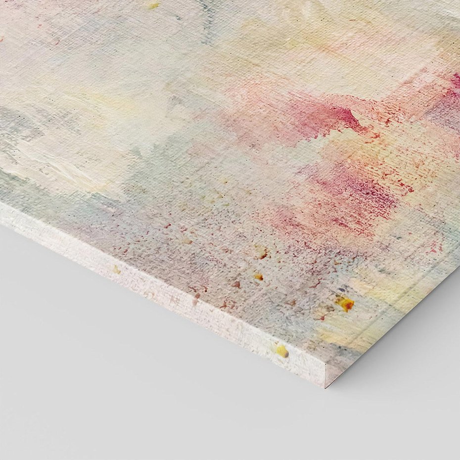 Obraz na płótnie 60x60 - Miękka Melodia Pasteli - olejne płótno, pastelowe kolory