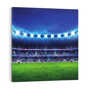 Obraz na płótnie 50x50 - Energia na stadionie - piłka, nożna