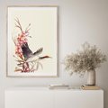 Plakat w ramie 40x50 - Szept Japonii - japońska sztuka, ptak - rama drewno