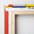 Obraz na płótnie 70x70 - Kompozycja A (1920), Piet Mondrian - Reprodukcja - reprodukcja, obraz na płótnie