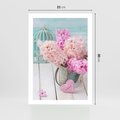 Plakat bez ramy 21x30 - Kwiatowa harmonia hiacyntów - kwiaty, hiacynty